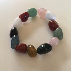 Multicolored stone bracelet